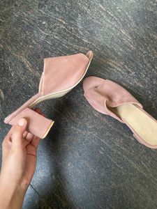 Suede Mauve Heels