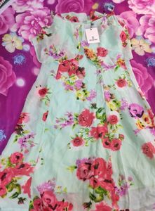 Saasfaras Floral Printed Dress