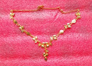 Gold Floral Necklace