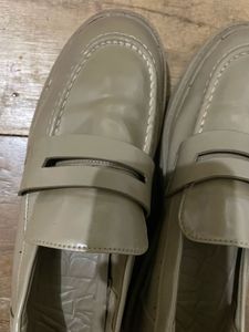 Zara pu leather loafers