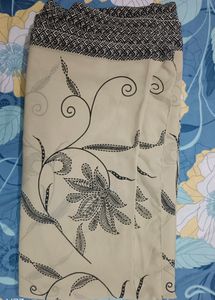 Cream Saree