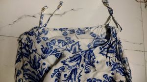 Floral Print One-Shoulder Top