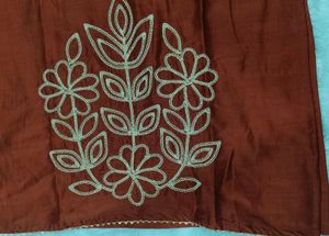 ❤️ BRAND New Silk Embroidery Kurta &amp; Pant Dupatta