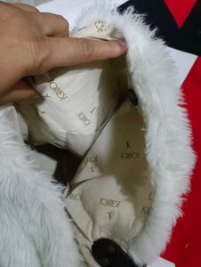 Imported Fluffy White Hobo Bag