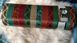 Striped Pattern Clutch