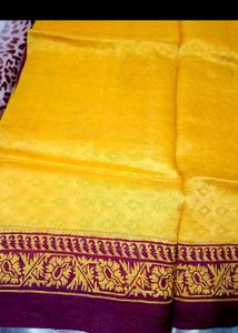 Beautiful Mustard Colour Saree