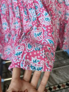 Pink Paisley Print Dress
