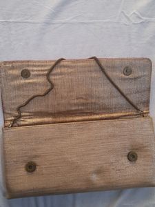 Golden N Red Clutch