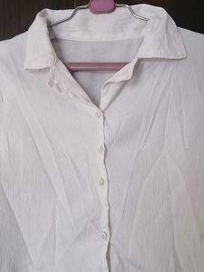 White Button-Down Top