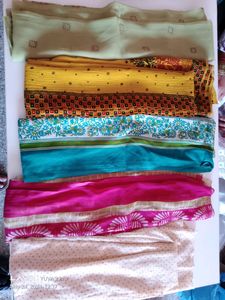 4 Beautiful Art Silk Dupatas Loo Fantastic Free D