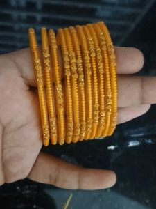 Yellow Bangles - Set of 12