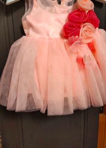 Cute Pink Flower Girl Dress