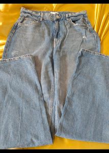 h&amp;m wide leg jeans