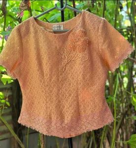 Peachish Orange Top