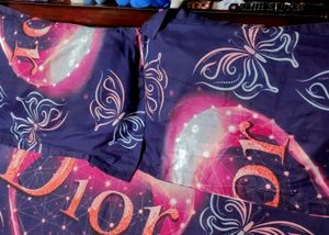Purple 🟣DIOR Inspired King Size Bedding Set With