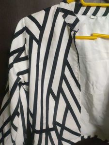 Striped Cropped Jacket