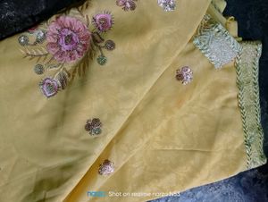 Elegant Embroidered Saree ❤️‍🔥