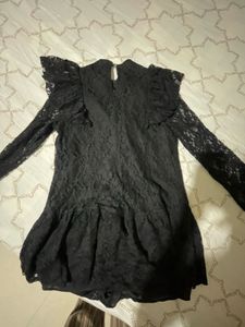 Black Lace Mini Dress