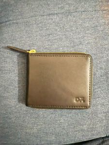 DailyObjects Black solid Zip Around wallet