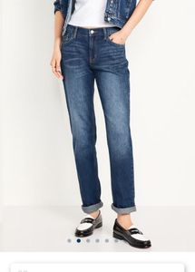 Old Navy Mid-Rise Wow Straight Jeans