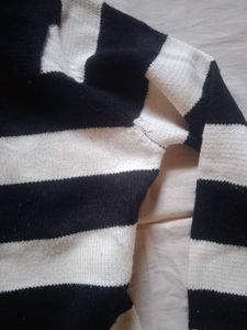 Striped Black and White Sweater