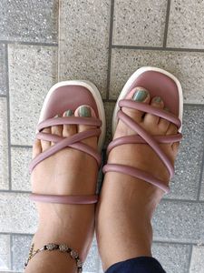 Mauve Platform Sandals