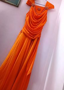 Elegant Orange Dress
