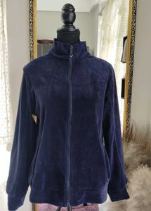 Navy Blue Velvet Jacket