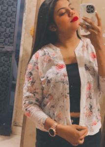 girls shrug with top