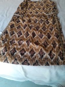 Vintage Brown Patterned Dress