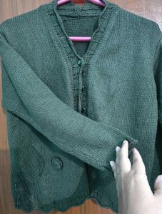 Handmade Green Cardigan