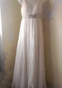 Elegant White Embellished Gown