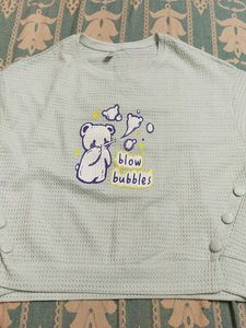Cute Bear Graphic Top