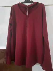 Women's Maroon Top L