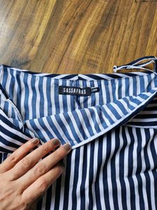 Striped Off Shoulder Top