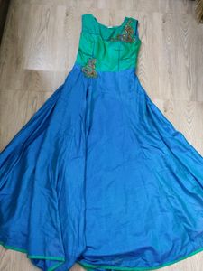 Beautiful Indo Western Gown, Ready To Wear In Any