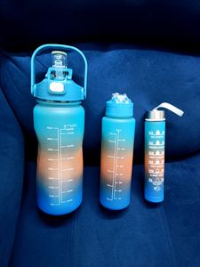 3 in 1 Motivation Bottles Blue Set