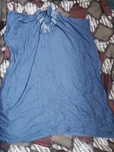 Stylish Blue Tunic Top