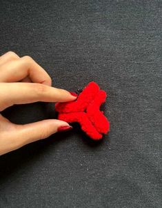 Crochet Anime Angry Hair Clip 💢