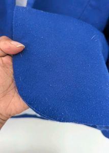 Bright blue Fitted Formal Blazer For Women
