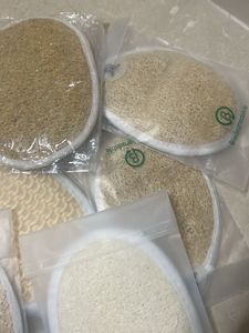 New Fresh 6 Loofah Scrubs Packed Unused