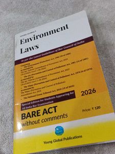 Environment Laws Bare Act 2026