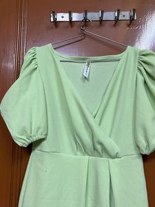 Pistachio Green Mini Dress