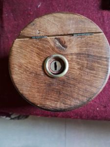 Wooden Money Bank With Keys  To Open