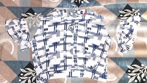 crop Top|| Party Wear ||Colour -White &amp; Blue