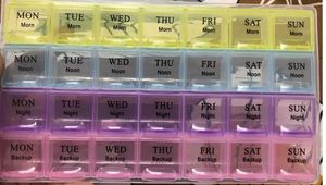 Pill Organizer - 28 Compartment Weekly Case