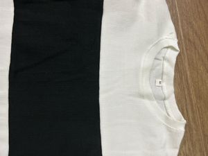 Black &amp; White Long Sleeve Tee