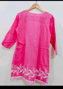 Global Desi Short Anarkali Style Cotton Kurta XL