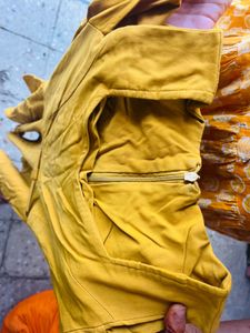 Mustard Yellow Fit &amp; Flare Dress
