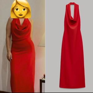 Brand New- Zara Red Hot Bodycon Dress